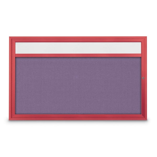 Slim Enclosed Corkboard, 30"x36", Bronze Alum Frame/Cork